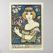 Salon Des Cent door Paul Berthon Poster (Voorkant)