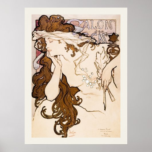 Salon des Cent Poster Alphonse Mucha (Voorkant)