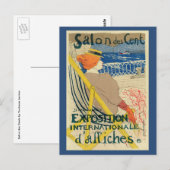 Salon des Cents by Toulouse Lautrec, Art Nouveau Briefkaart (Voorkant / Achterkant)