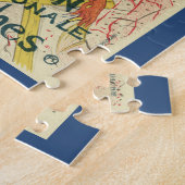 Salon des Cents by Toulouse Lautrec, Art Nouveau Legpuzzel (Zijkant)