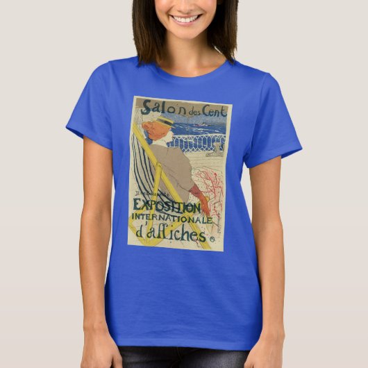 Salon des Cents by Toulouse Lautrec, Art Nouveau T-shirt (Voorkant)