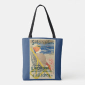 Salon des Cents by Toulouse Lautrec, Art Nouveau Tote Bag (Achterkant)