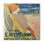 Salon des Cents door Toulouse Lautrec, Art Nouveau Tegeltje (Voorkant)