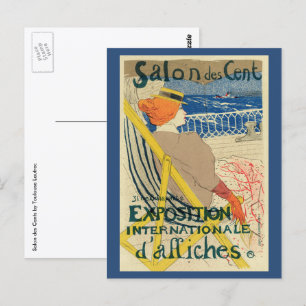 Salon des Cents van Toulouse Lautrec, Art Nouveau Briefkaart