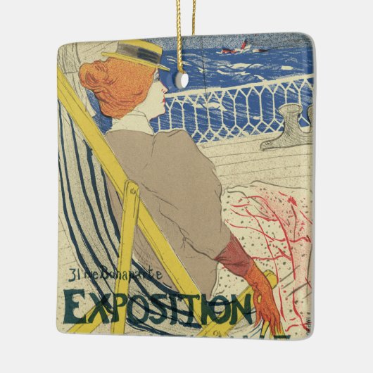 Salon des Cents van Toulouse Lautrec, Art Nouveau Keramisch Ornament (Links)