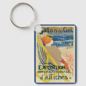 Salon des Cents van Toulouse Lautrec, Art Nouveau Sleutelhanger (Voorkant)
