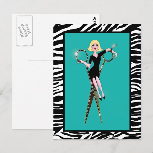 Salon Diva Briefkaarten (Voorkant / Achterkant)