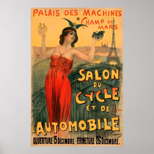 Salon Du Cycle Fietsposter Poster (Voorkant)