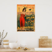 Salon Du Cycle Fietsposter Poster (Keuken)