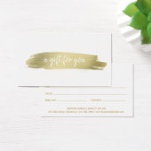 Salon Elegant Business Gold Cadeaubon Visitekaartje (Bureau)