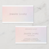 Salon Elegant Colors Modern Professional Plain Visitekaartje (Voorkant / Achterkant)