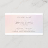 Salon Elegant Colors Modern Professional Plain Visitekaartje (Achterkant)