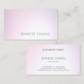 Salon Elegant Design Professional Gewoon Modern Visitekaartje (Voorkant / Achterkant)