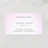 Salon Elegant Design Professional Gewoon Modern Visitekaartje (Achterkant)
