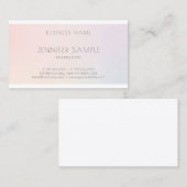 Salon Elegant Modern Professional Plain Trendy Visitekaartje (Voorkant / Achterkant)