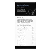 Salon en Spa prijslijst en rack Kaart (Voorkant)