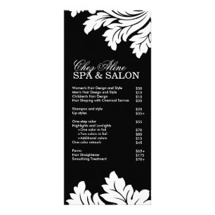 Salon- en Spa-rackkaart Reclamekaart