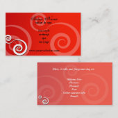 Salon en Spa Red Visitekaartjes (Voorkant / Achterkant)