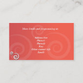 Salon en Spa Red Visitekaartjes (Achterkant)