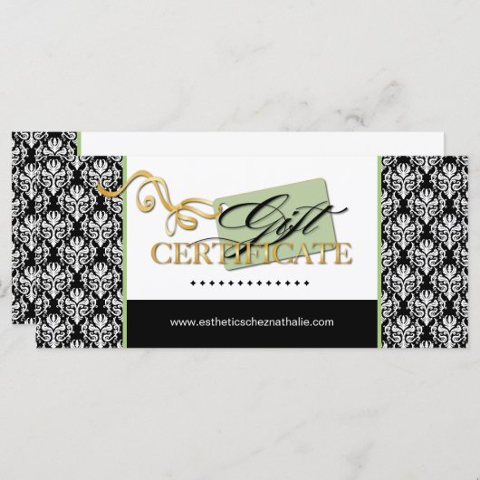 SALON- EN SPA-VERKLARING (Voorkant / Achterkant)