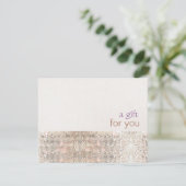 Salon Faux Sequins Linen Salon Gift Certificate (Staand voorkant)