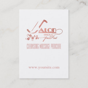 SALON - Feet - Business/Schedule Kaart Afsprakenkaartje