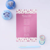 Salon Floral Pink Professional Flyer (Enkel)