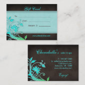 Salon Gift Card Spa Trendy Floral BG Kortingskaartje (Voorkant / Achterkant)