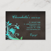 Salon Gift Card Spa Trendy Floral BG Kortingskaartje (Achterkant)