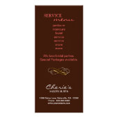 Salon GIFT CERTIFICAAT Crown Leopard Coral Brown Reclamekaart (Achterkant)