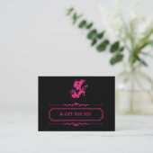 Salon Gift Certificate (Deep Pink) Kortingskaartje (Staand voorkant)