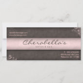 Salon Gift Certificate Floral Pink Taupe  (Voorkant)