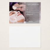 Salon Gift Certificate Voucher Coupon Visitekaartje (Voorkant /achterkant)