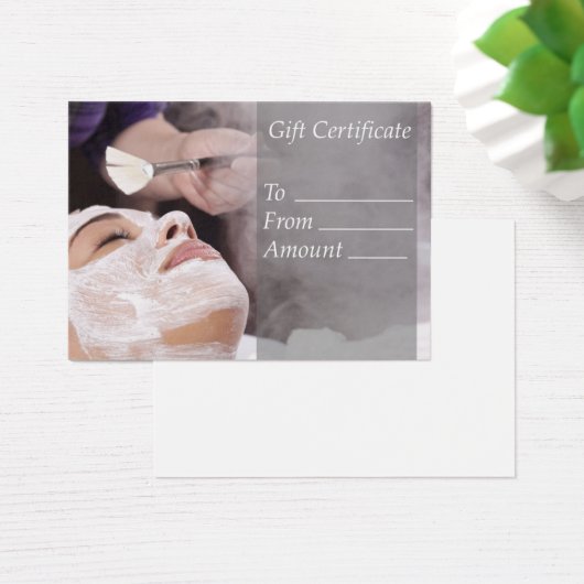 Salon Gift Certificate Voucher Coupon Visitekaartje (Bureau)