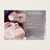 Salon Gift Certificate Voucher Coupon Visitekaartje (Voorkant)