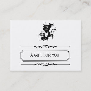 Salon Gift Certificate (zwart) Kortingskaartje