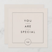 Salon Gift Kaart Modern Minimalist Line (Voorkant / Achterkant)