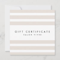 Salon Gift Kaart Moderne minimalistische strepen