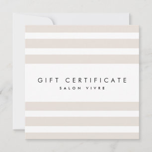Salon Gift Kaart Moderne minimalistische strepen