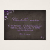 Salon Gift Kaart Spa Butterfly paars (Achterkant)