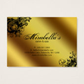 Salon Gift Kaart Spa Gold Floral Butterfly (Achterkant)