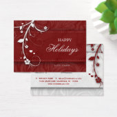 Salon Gift Kaart Xmas Vloeiend Floral Red Hearts (Bureau)