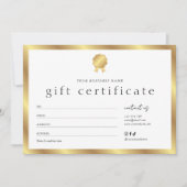 Salon Glam Goud Effect Modern Cadeaubon (Voorkant)