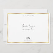 Salon Glam Goud Effect Modern Cadeaubon (Achterkant)