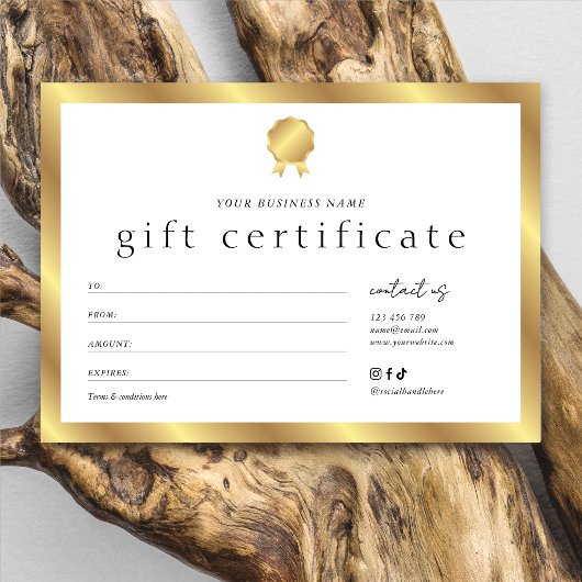 Salon Glam Goud Effect Modern Cadeaubon