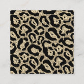 Salon Glitter Leopard Gold Contactkaartje (Achterkant)