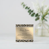 Salon Glitter Leopard Gold Contactkaartje (Staand voorkant)