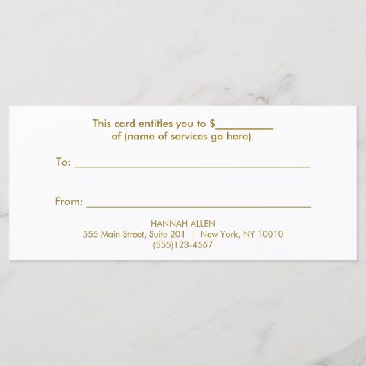 Salon Gold Sequin Lipstick Cadeaubon (Achterkant)