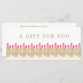 Salon Gold Sequin Lipstick Cadeaubon (Voorkant / Achterkant)