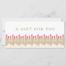 Salon Gold Sequin Lipstick Cadeaubon